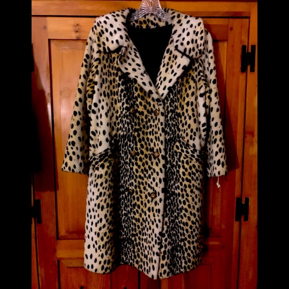 Late 50’s Early 60’s Vintage Leopard Coat EUC - Picture 1 of 16
